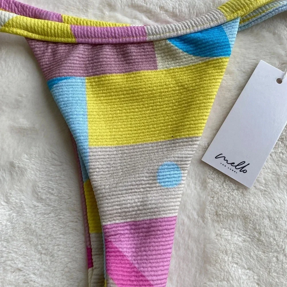 New! Free People x mello the label Brazilian bikini bottom 14848